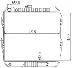 TOYOTA HILUX 2.4 1988-1997 MT radiator
