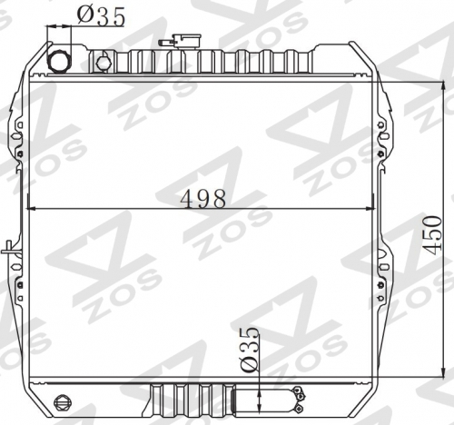 TOYOTA HILUX 2.4 1988-1997 MT radiator