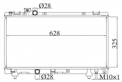 TOYOTA PASEO/TERCEL 1.3 1.5 1996-1999 MT radiator
