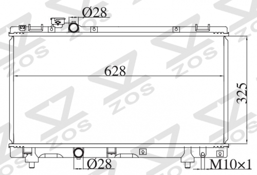 TOYOTA PASEO/TERCEL 1.3 1.5 1996-1999 MT radiator