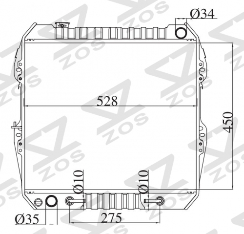 TOYOTA HILUX 2.4/3.0 1989 AT radiator