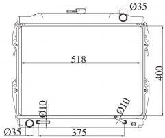 TOYOTA HILUX 2.4D/4 RUNNER/PICK UP 1985-1995 AT radiator