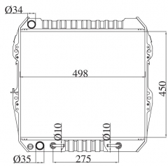 TOYOTA HILUX PICK UP 1989- AT radiator