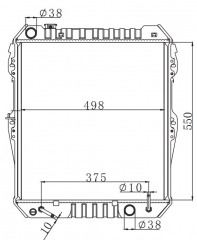 TOYOTA HILUX 4X4 1998- AT radiator