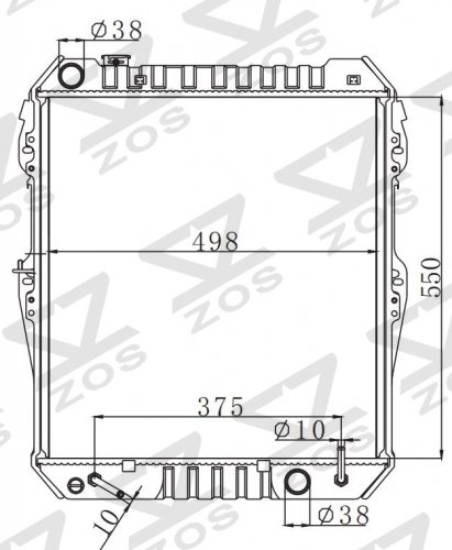 TOYOTA HILUX 4X4 1998- AT radiator
