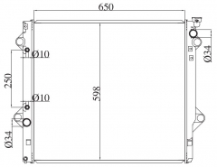 TOYOTA LANDCRUISER/PRADO 4.0 V6/HILUX 4 RUNNER 2000-2002 AT radiator