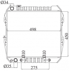 TOYOTA HILUX 2.4/3.0 (D) 1989 AT radiator