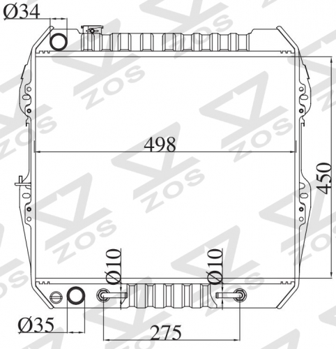 TOYOTA HILUX 2.4/3.0 (D) 1989 AT radiator