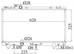 TOYOTA PASEO/TERCEL 1.3 1.5 1996-1999 AT radiator