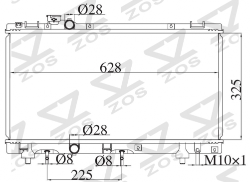 TOYOTA PASEO/TERCEL 1.3 1.5 1996-1999 AT radiator