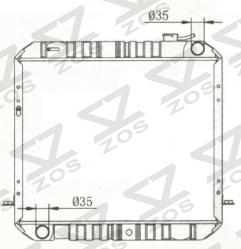 TOYOTA DYNA (农夫) YY61 1980-1986 MT radiator