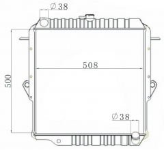 TOYOTA LANDCRUISER 1990-1996 MT radiator