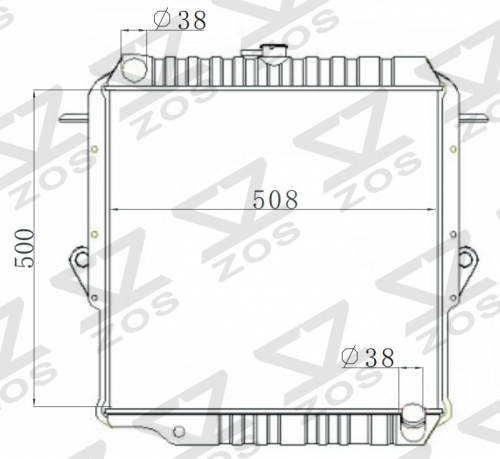 TOYOTA LANDCRUISER 1990-1996 MT radiator