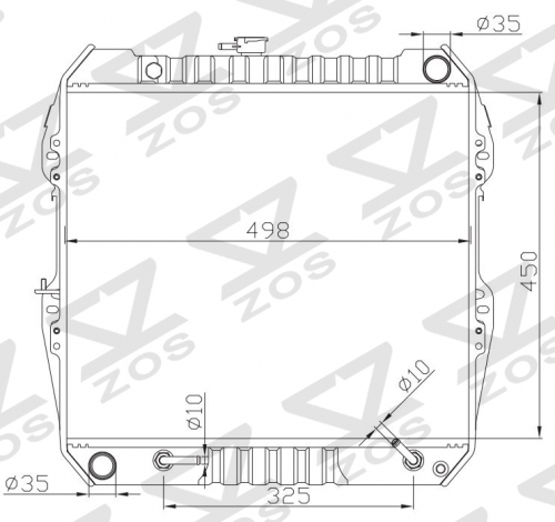 TOYOTA HILUX 2.4 3.0 G 1988-1995 AT radiator