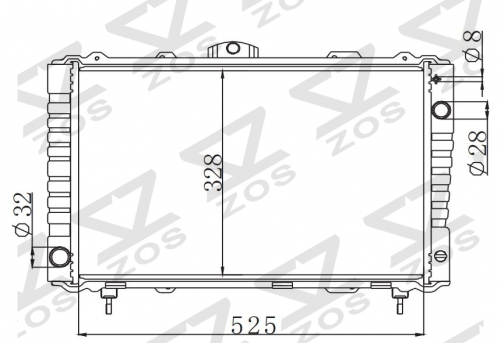 TOYOTA LITEACE 1.5G 1985-1990 MT radiator