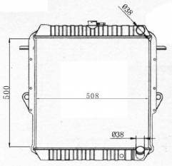TOYOTA LANDCRUISER 1990-1996 MT radiator