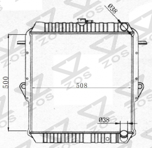 TOYOTA LANDCRUISER 1990-1996 MT radiator