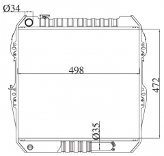 TOYOTA HILUX 2.4 D 1988-1997 MT radiator