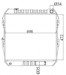 TOYOTA HILUX D 1989-1995 MT radiator