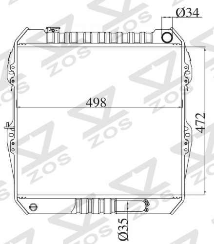 TOYOTA HILUX D 1989-1995 MT radiator