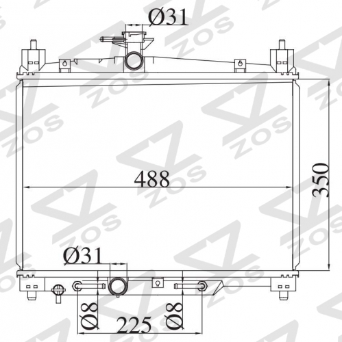 TOYOTA YARIS /PLATZ/VITZ/ECHO 1.0 1.3 2000-8 AT radiator