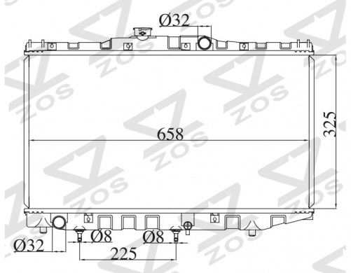 TOYOTA COROLLA 1.6//CELICA//CORONA 1983-1985 AT radiator