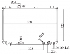 TOYOTA CROWN 1995-1998 AT radiator
