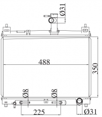 TOYOTA VIOS 2003- AT radiator