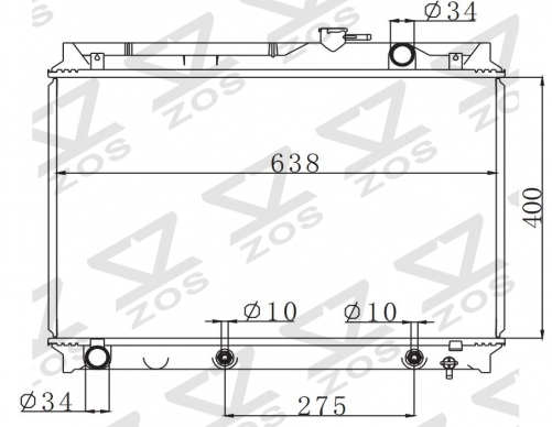 TOYOTA CONDOR SURF 7K AT radiator