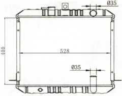 TOYOTA HIACE 2.4D 1986-1989 MT radiator