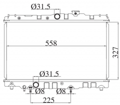 TOYOTA COROLLA 1.3 1.6 1987-1992 AT radiator