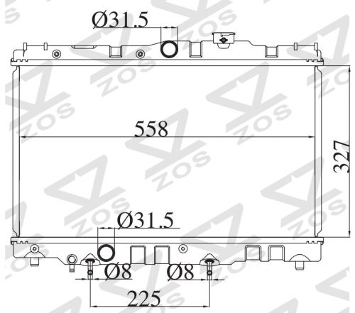 TOYOTA COROLLA 1.3 1.6 1987-1992 AT radiator