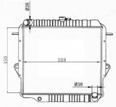 TOYOTA LANDCRUISER 1990-1996 MT radiator