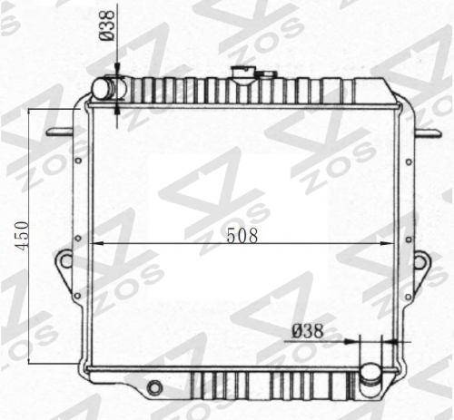 TOYOTA LANDCRUISER 1990-1996 MT radiator
