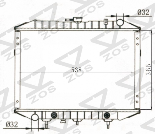 TOYOTA PICKUP TAX UK AT radiator