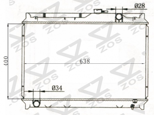 TOYOTA CONDOR ZACE MT radiator