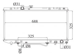 TOYOTA CELICA 2.0 16V 1989-1993 AT radiator