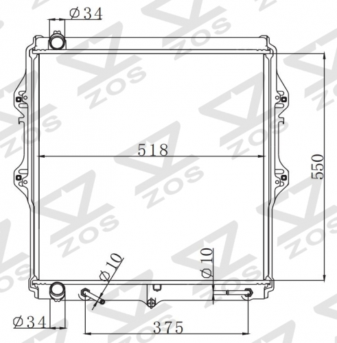 TOYOTA HILUX 4RUNNER 1997- AT radiator