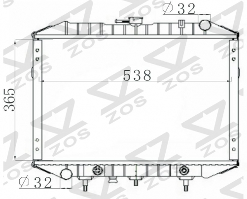 TOYOTA PICKUP TAX UK AT radiator