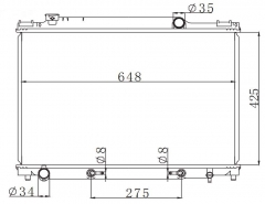 TOYOTA CROWN 2.0L 2001-2003 AT radiator