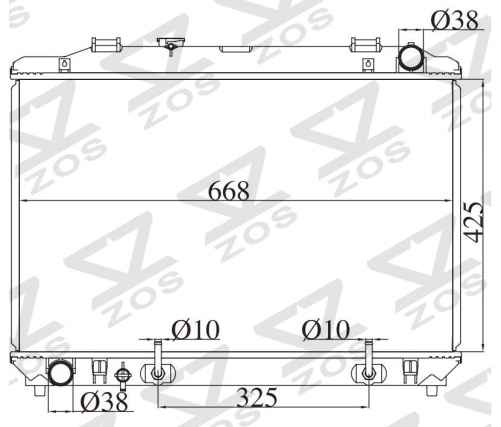 TOYOTA LITEACE NOAH/TOWNACE NOAH 1998-2004 AT radiator