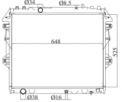 TOYOTA HILUX VIGO/INNOVA 2004 MT radiator
