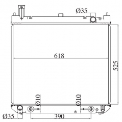 TOYOTA HIACE REGIUS 1995-2001 AT radiator
