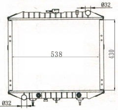 TOYOTA PICKUP AT radiator
