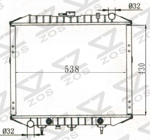 TOYOTA PICKUP AT radiator