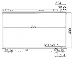 TOYOTA CRESSIDA /CHASER/CRESTA/MARK2 2002- MT radiator