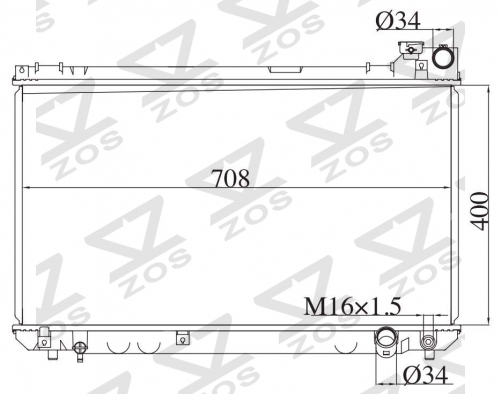 TOYOTA CRESSIDA /CHASER/CRESTA/MARK2 2002- MT radiator
