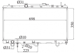 TOYOTA CORONA 1996-1998 AT radiator