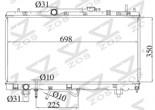 TOYOTA CORONA 1996-1998 AT radiator