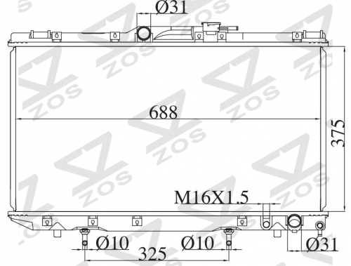 TOYOTA CORONA 2.0D 1994-1996 AT radiator